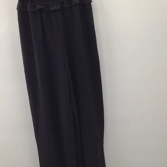 Max Studio Black Ruched Ruffled  romper - Picture 7 of 10